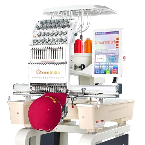 Smartstitch S-1501 Ultra Stickmaschine mit 15 Nadeln, 1200 SPM Max Geschwindigkeit, 12
