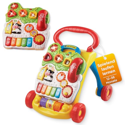 VTech Baby Spiel- und Laufwagen Special Edition – Lauflernwagen mit regulierbarer Geschwindigkeit, Musik und abnehmbarem Spielboard – Für Kinder von 12-36 Monaten