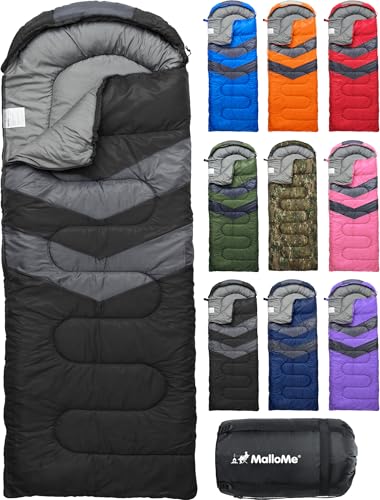 MalloMe Schlafsack Outdoor - Schlafsack Erwachsene und Kinder - Schlafsack Winter, Schlafsäcke, Camping Sleeping Bag, Deckenschlafsack - Winterschlafsack - Leicht, Tragbar, Warm, Deckenschlafsäcke