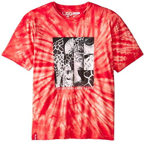 LRG Herren Big-Tall Boxes Tie Dye T-Shirt, Rot/Ausflug, einfarbig (Getaway Solids), 4X-Groß