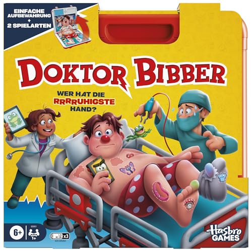 Hasbro Gaming Doktor Bibber elektronisches Brettspiel in Einer Tragebox
