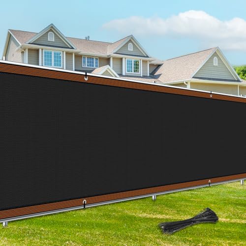 NZQXJXZ Zaunblende 1,2 x 15 m Gartennetz, Winddichter Sichtschutz Aus Hochwertigem Polyethylen Für Terrasse, Hinterhof Und Balkon, UV-Beständig, Reißfest, Mit Löchern Und Kabelbindern