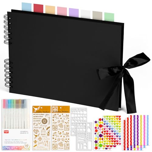 KASZOO Fotoalbum, Fotoalbum zum Selbstgestalten, DIY Fotobuch 80 Seiten, Kann als Abschluss Geschenk, Geburtstagsgeschenk, Hochzeitstagsgeschenk, Valentinstagsgeschenk und mehr verwendet Werden