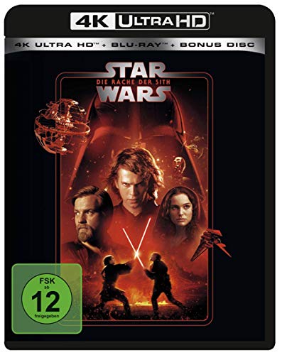 Star Wars Episode 3, Die Rache der Sith 4K,1 UHD-Blu-ray + 2 Blu-ray: USA
