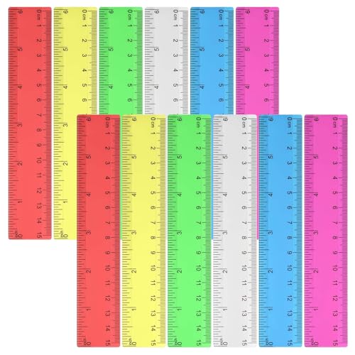12 Stück Lineal 15cm, Lineal, Lineal 15cm Grundschule, Lineal Grundschule, Lineal 15 Cm, Lineal Klein, Lineale, Ruler, Schulbedarf, Kleines Lineal, Linial, Lineal Kinder, Lineal Set Grundschule