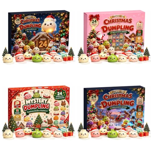 Squishy Adventskalender 2026-24 Tage Dumpling Squishy Weihnachtskalender
