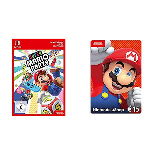 Super Mario Party - [Nintendo Switch - Download Code] & Nintendo eShop Card | 15 EUR Guthaben | Download Code