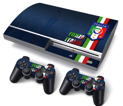 Funky Planet PS3 Fat PlayStation3 Fat Designfolie Sticker Skin Set für Konsole + 2 Controller by Funky Planet (Italia)