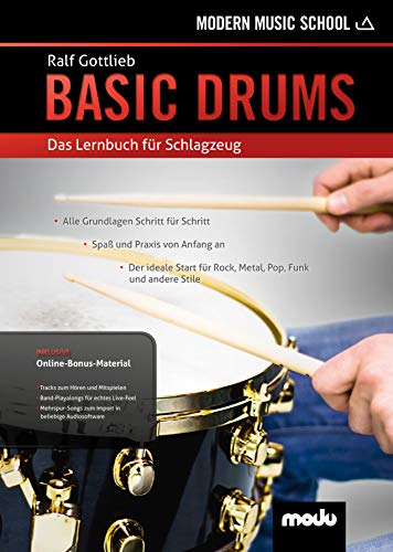 Basic Drums: Das Lernbuch für Schlagzeug. Schlagzeug. Ausgabe mit Online-Audiodatei.