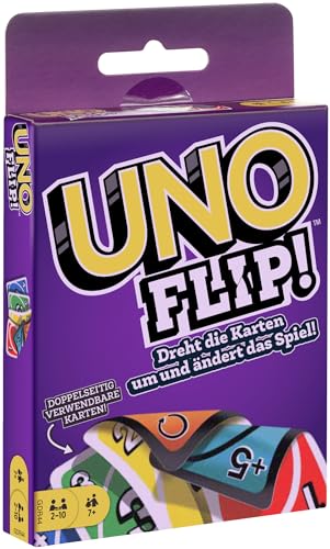 Mattel Games GDR44 - UNO Flip Kartenspiel, deutsche Sprachversion, ab 7 Jahren