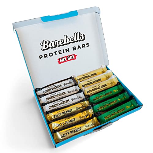 Barebells Proteinriegel 12 X – köstliche Eiweißriegel mit Schokolade – zuckerarm, 20 Gramm Protein, ohne Palmöl - Offizielle Mix Box 12 x 55gr