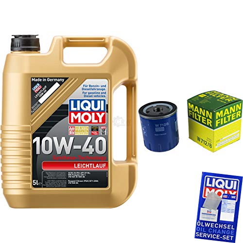 EISENFELS Filter Set Inspektionspaket 5 Liter Motoröl Leichtlauf 10W-40 Ölfilter