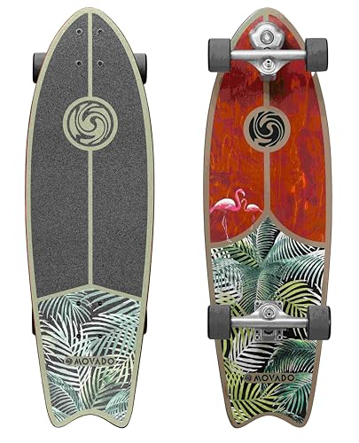 STAR SCOOTER Surf Skateboard Longboard Vintage Retro Cruiser High Speed Kugellager ABEC-11 Komplett Unisex | Exotic