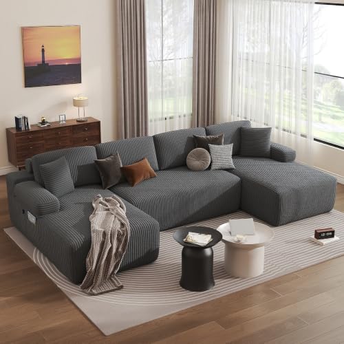 DURASPACE 320cm Modulares U-förmiges Sofa,Cloud-Sektionalsofas