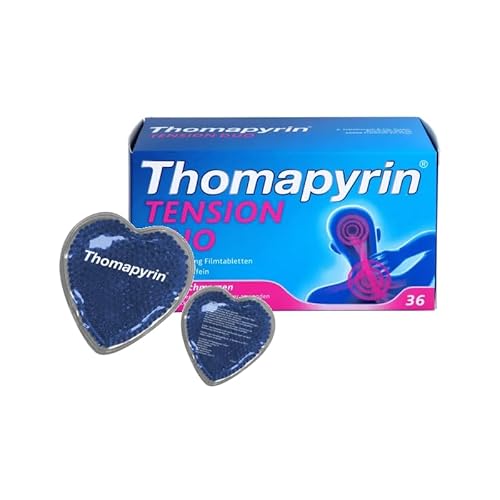 Set mit THOMAPYRIN TENSION DUO 400 mg/100 mg Filmtabletten (36 St) + Kühlherzen
