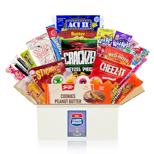 getDigital Candy Roads USA Box - Über 20 ausgewählte Süßigkeiten, Chips, Schokolade & Snacks aus Amerika - Probierbox mit Spezialitäten aus aller Welt