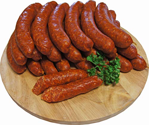 Chili Wurst | Knacker | Chiliknacker | Chilizipfel | Snackwurst | Chiliwürstchen | Krainer | Premium Mettwurst geräuchert | 10 x 55g