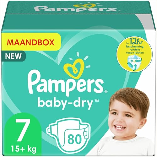 Pampers Baby-Dry - Größe 7 (15kg+) - 80 Windeln