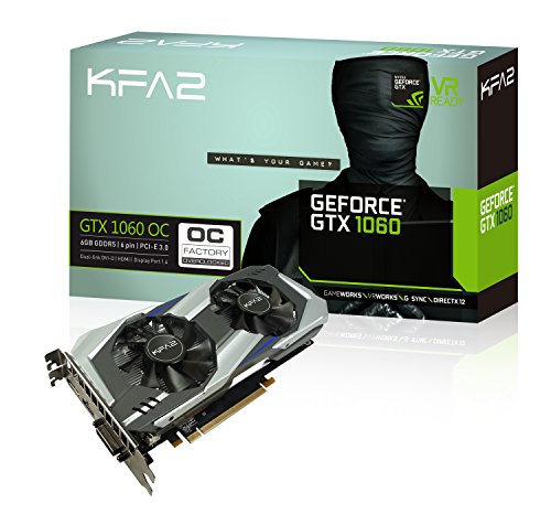 KFA2 Nvidia GeForce GTX 1060 OC 6GB, 60NRH7DSL9OK, schwarz