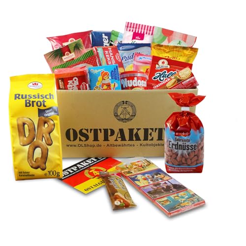 Ostpaket Süße Verführung mit 20 typischen Produkten der DDR Geschenkidee Spezialitäten Spezialitätenpaket Geschenkset, Ostprodukte