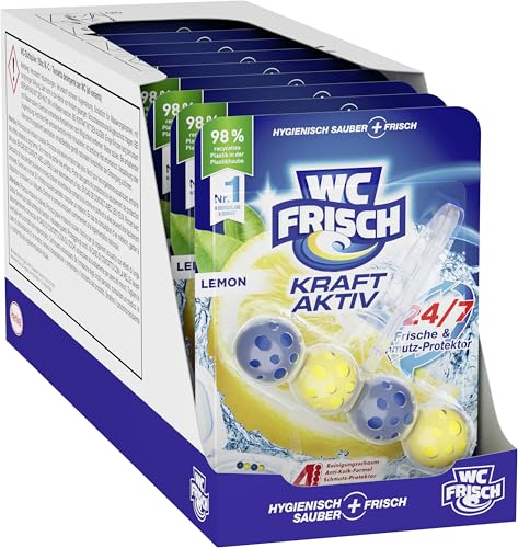 WC Frisch Kraft Aktiv Duftspüler Lemon (10er), Klostein Einhänger