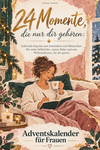 24 Momente, die nur dir gehören: Adventskalender für Frauen – liebevolle Impulse zum Innehalten und Mitmachen. Für mehr Selbstliebe, innere Ruhe und eine Weihnachtszeit, die dir guttut