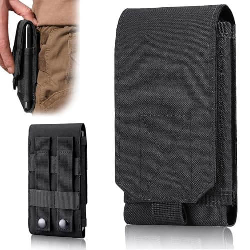 COYUN Universal Gürtel Tasche Holster,Outdoor Handytasche Hülle,Black Army Camo Molle Tasche für Handy Gürteltasche Holster Cover Case Größe L