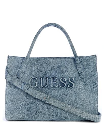 GUESS Handtasche Umhängetasche Jodi Tote Denim blau