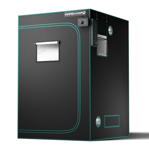 MARS HYDRO Growzelt 120x120x200cm,Indoor Grow Tent Reflektierende Mylar Zuchtzelte Hydrokultur,abnehmbaren Boden Tablett,für Pflanzen wachsen Raum