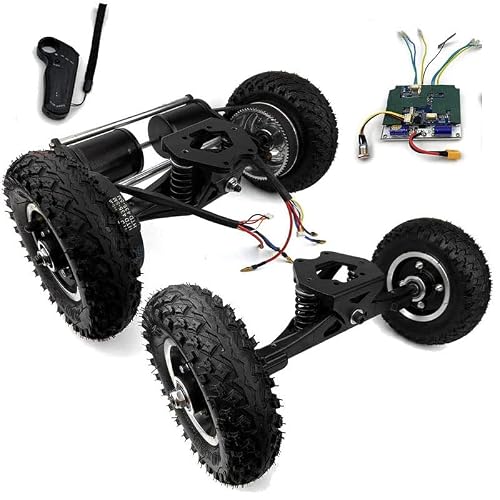 WEIMILOR 2/4-Rad-Antrieb Elektro-Skateboard-Kit mit Fernbedienung: 2 x 1650 W N63 190 KV Motoren, Offroad-Umbau für Mountainboards dual-wheeldrive