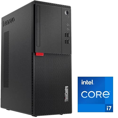 Lenovo - Schneller PC mit Intel Core i7 6700 - Desktop Computer + Silent Rechner für Büro & Home Office mit 4 GHZ - 64 GB - 2000 GB SSD - USB3.0 - WLAN - inkl Windows 11 Pro und Office 2010 - #8178