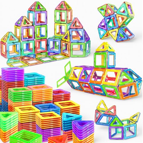 COOLJOY Magnetische Bausteine, 40 Teile Magnetbausteine Magnete Kinder, Magnetspielzeug Tiles, Magnet bausteine für Spielzeug ab 3 4 5 Jahre Kinder Jungen und Mädchen Halloween und Christmas Geschenk