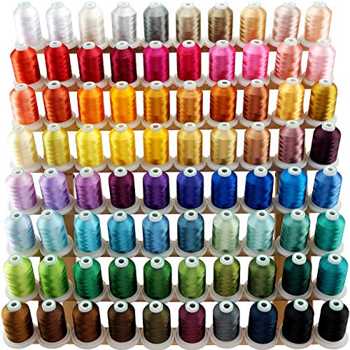 New brothread 80 Spulen Polyester Maschinen Stickgarn 1000M Jeder Spule - Farben Ähnlich wie bei Janome und RA Farben
