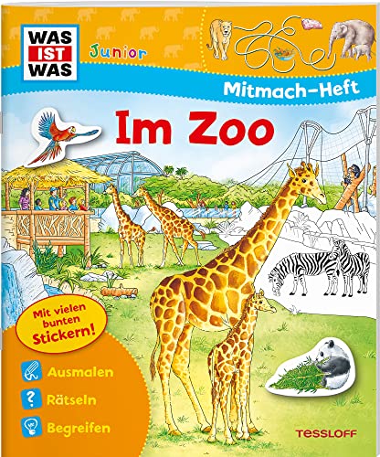 WAS IST WAS Junior Mitmach-Heft Zoo: Spiele, Rätsel, Sticker (WAS IST WAS Junior Mitmach-Hefte)