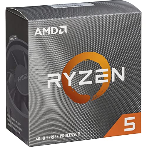 AMD Ryzen 5 4500 Prozessor (6 Kerne/12 Threads, 65W TDP, AM4 Sockel, 11 MB Cache, Bis zu 4.1 GHz Max Boost, wraith stealth Kühler)