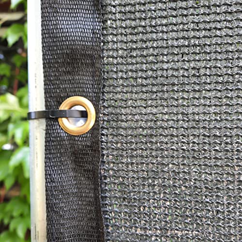 Masgard Bauzaunnetz Sichtschutz für Bauzaun Zaunblende 150 g/m² mit Kantenverstärkung und Ösen (anthrazit, 1,80 m x 3,45 m)