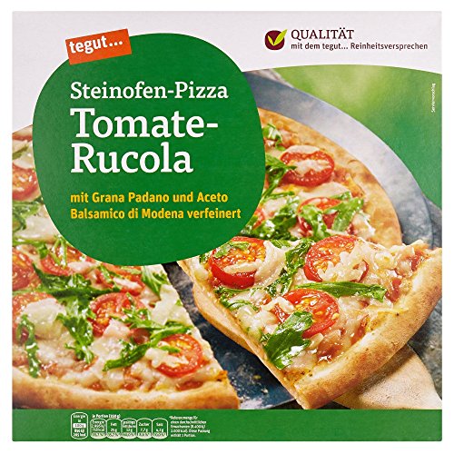 tegut... Steinofen-Pizza Tomate-Rucola, 350 g (Tiefgefroren)