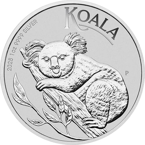 Generisch Australian Koala 2025 1 Unze Silbermünze, 999,9/1000 Feinsilber, in Münzkapsel, 31,1 Gramm