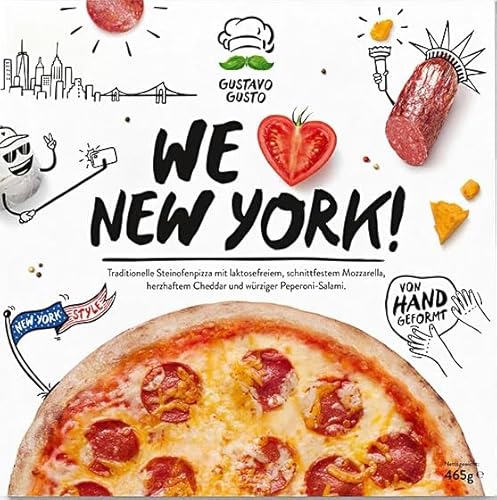 Gustavo Gusto We Love New York Pizza, 465g (Tiefgefroren)