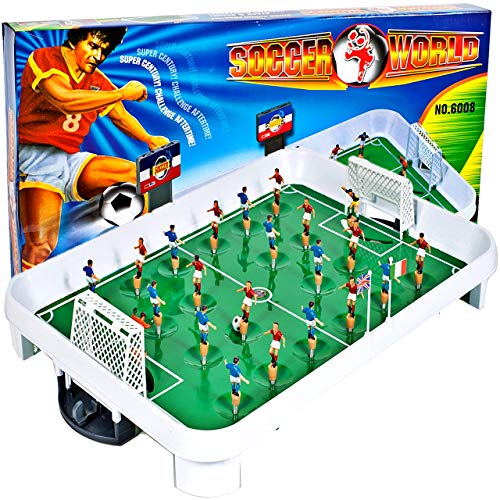MalPlay Tischfussball | Tischkicker für Kinder ab 3 Jahren | Jungen und Mädchen | mit Einer Anzeigetafel