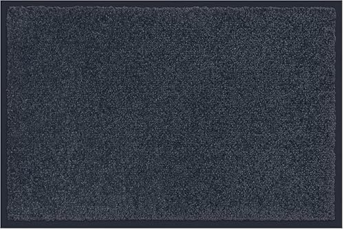 Carpet Diem Fußmatte, einfach sauber I Schmutzfangmatte Eingangsbereich - Fussmatte Innen & Außen, rutschfeste Türmatte, Schmutzfang Teppich für Haustür I Fußabtreter in Anthrazit 40x60 cm