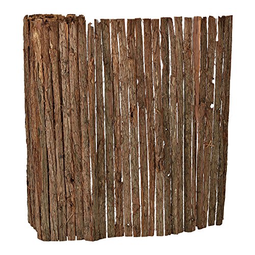 casa.pro Rindenmatte Zamora Balkon Sichtschutz 150 x 500 cm Gartenzaun strapazierfähig Rindenzaun Sichtschutzmatte Balkonverkleidung wetterfest