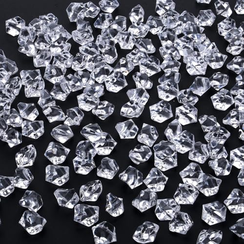 AWARDSEN 500 Stück Transparent Acryl Deko Diamanten, Edelsteine für Hochzeit, Kunsthandwerke Deko, Glitzersteine, dekosteine, Party, Vasenfülle, Muggelsteine Bunt