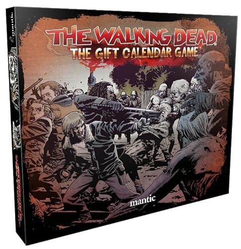 mantic | The Walking Dead: Adventskalender | 24-tägiges Build-to-Play Survival Game | Enthält Survivor & Walker Miniaturen, Gelände, Würfel & Spielsteine | Strategiespiel für 1-4 Spieler