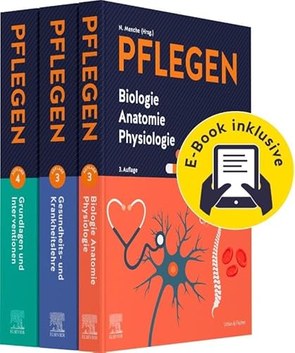 PFLEGEN Lernpaket 3.A. + E-Books: Grundlagen - Anatomie - Krankheitslehre