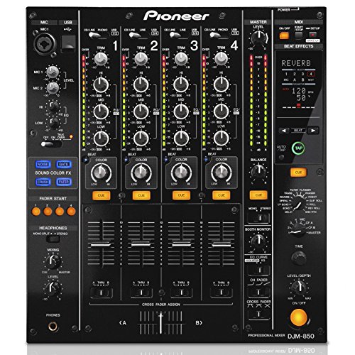 Pioneer DJM-850-K 4-Kanal High-End-Digitalmixer, schwarz
