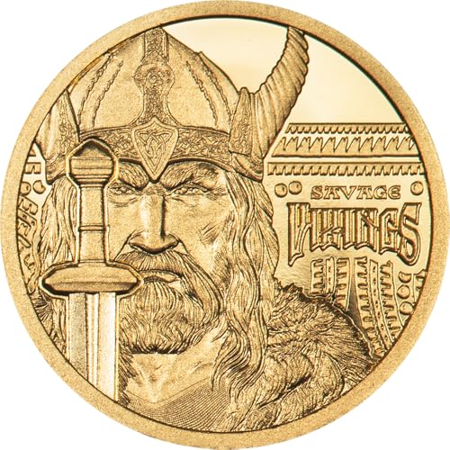 DEUTSCHER MÜNZEXPRESS Savage Vikings | Feingold | Sammlermünze | Mehrwertsteuerfrei | Polierte Platte