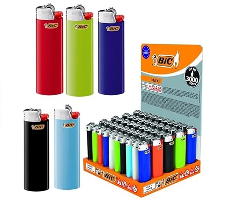 Dhobia j26 Maxi Lighter Mixed Colours and Stand - Lightweight and Reliable (Gemischt, 5)