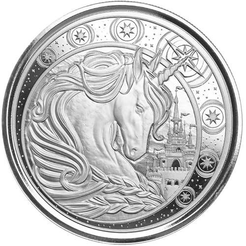 1 Unze Silbermünze Ghana Einhorn Unicorn 2023 Scottsdale Mint 1 Oz Silber Silver nur 15.000 Stück Top Zustand! Kapsel