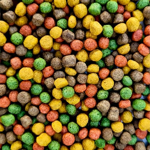 Multi-Mix Koifutter 6mm (15kg) - Der 4 Sorten Futtermix für Koi und Teichfische für ausgewogene Fisch-Ernährung mit Lachsöl, Spirulina, Astaxanthin und Wheatgerm